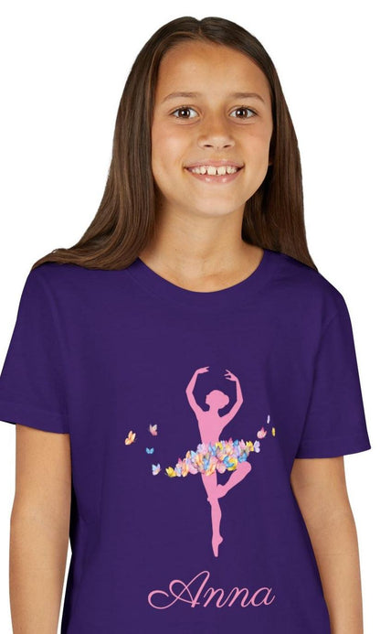 Butterfly Ballerina [Dancer Name] Youth Tee - Personalizable - Whippie's