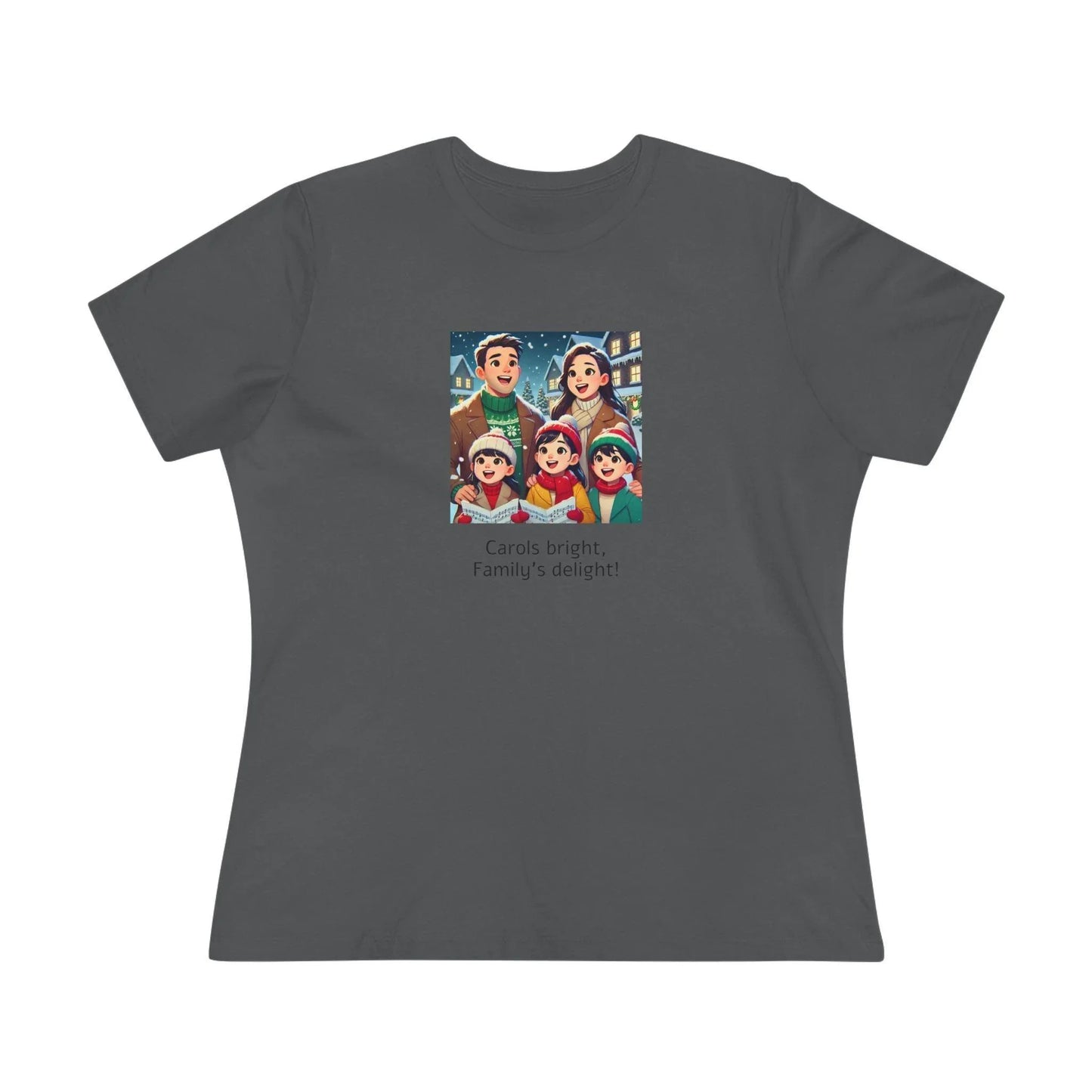 Carols bright, Family's delight! - Women's Softstyle Tee - Whippie's