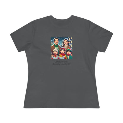 Carols bright, Family's delight! - Women's Softstyle Tee - Whippie's