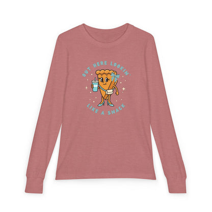 Pumpkin Pie Youth Shirt | Out Here Lookin’ Like a Snack Long Sleeve Tee