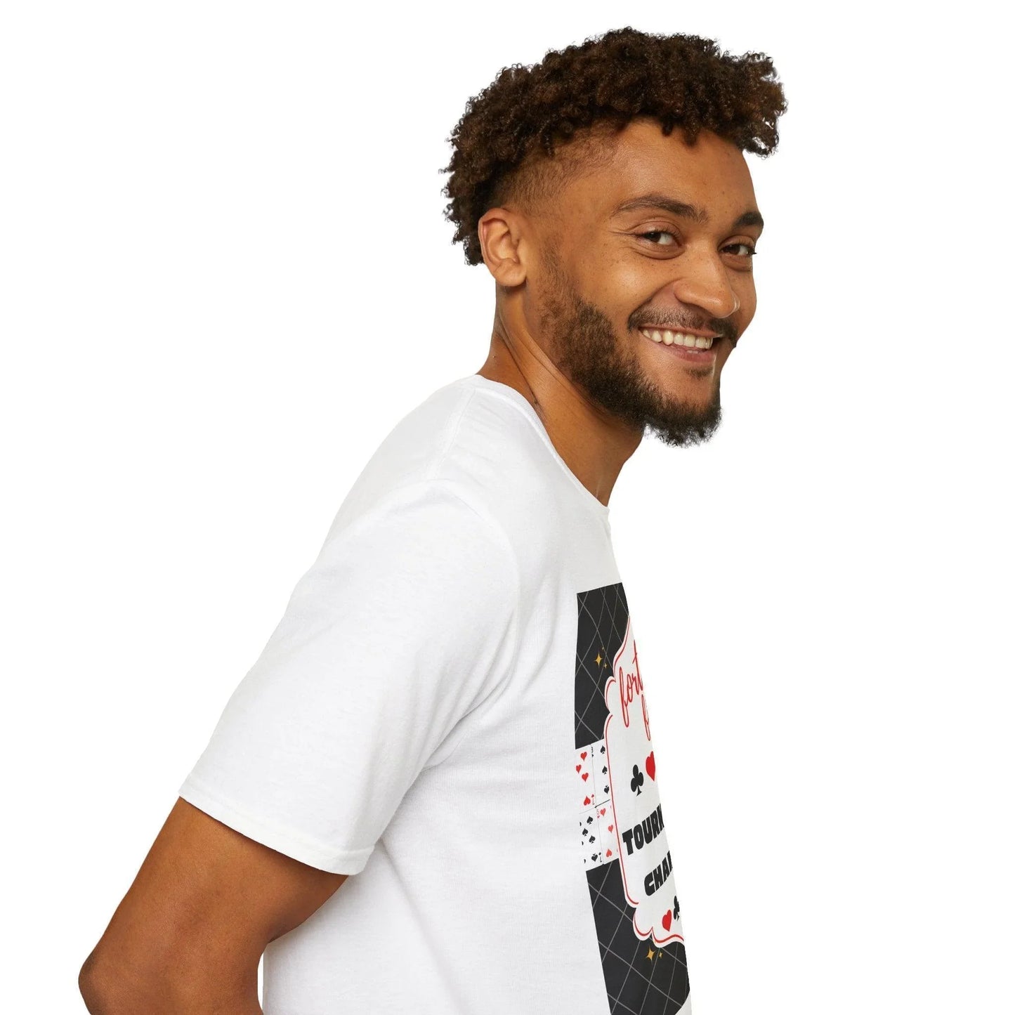 Forty-Fives Tournament Champion - Black Background - Unisex T-Shirt - Whippie's