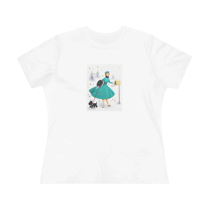 Retro Christmas Mailbox Check - Women's Softstyle Tee - Whippie's