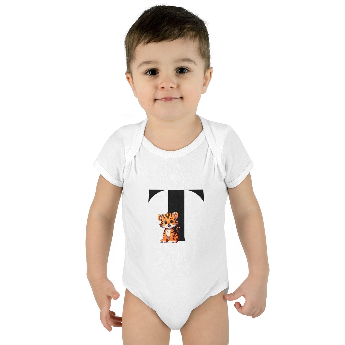 Alphabet Adventures: Letter T - Terrific Tiger Baby Onesie T is for Terrific Tiger! - Whippie's