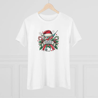 Santa's Favorite Nurse - Women's Softstyle Tee - Whippie's