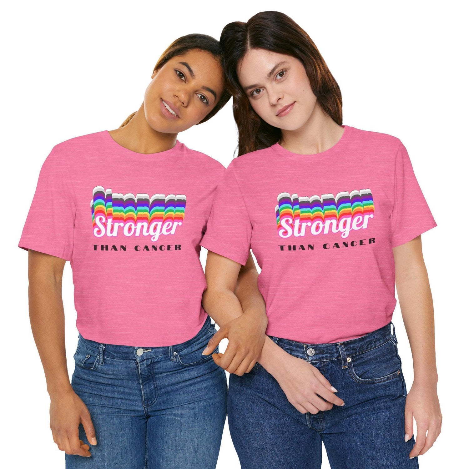 💪 Stronger Than Cancer 🎗️ Unisex Jersey Tee ✨ Show your support, wear your strength. - Whippie's