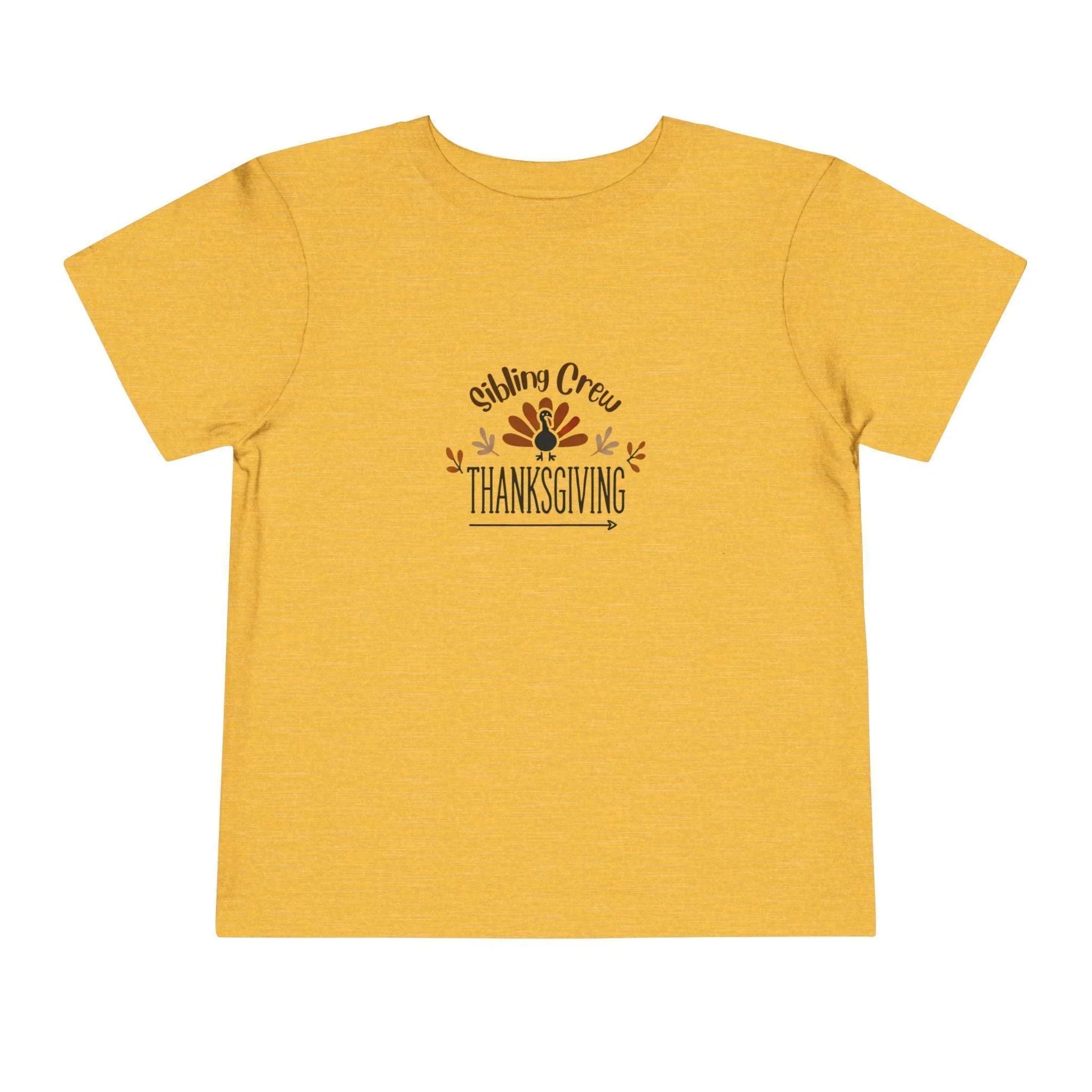 Thanksgiving Sibling Crew - Toddler Short Sleeve Tee - Whippie's