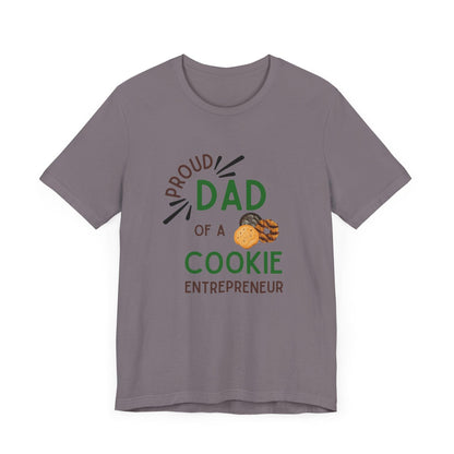 Proud Dad of a Cookie Entrepreneur - Unisex Jersey Tee Celebrate Your Little Cookie Boss! - Whippie's