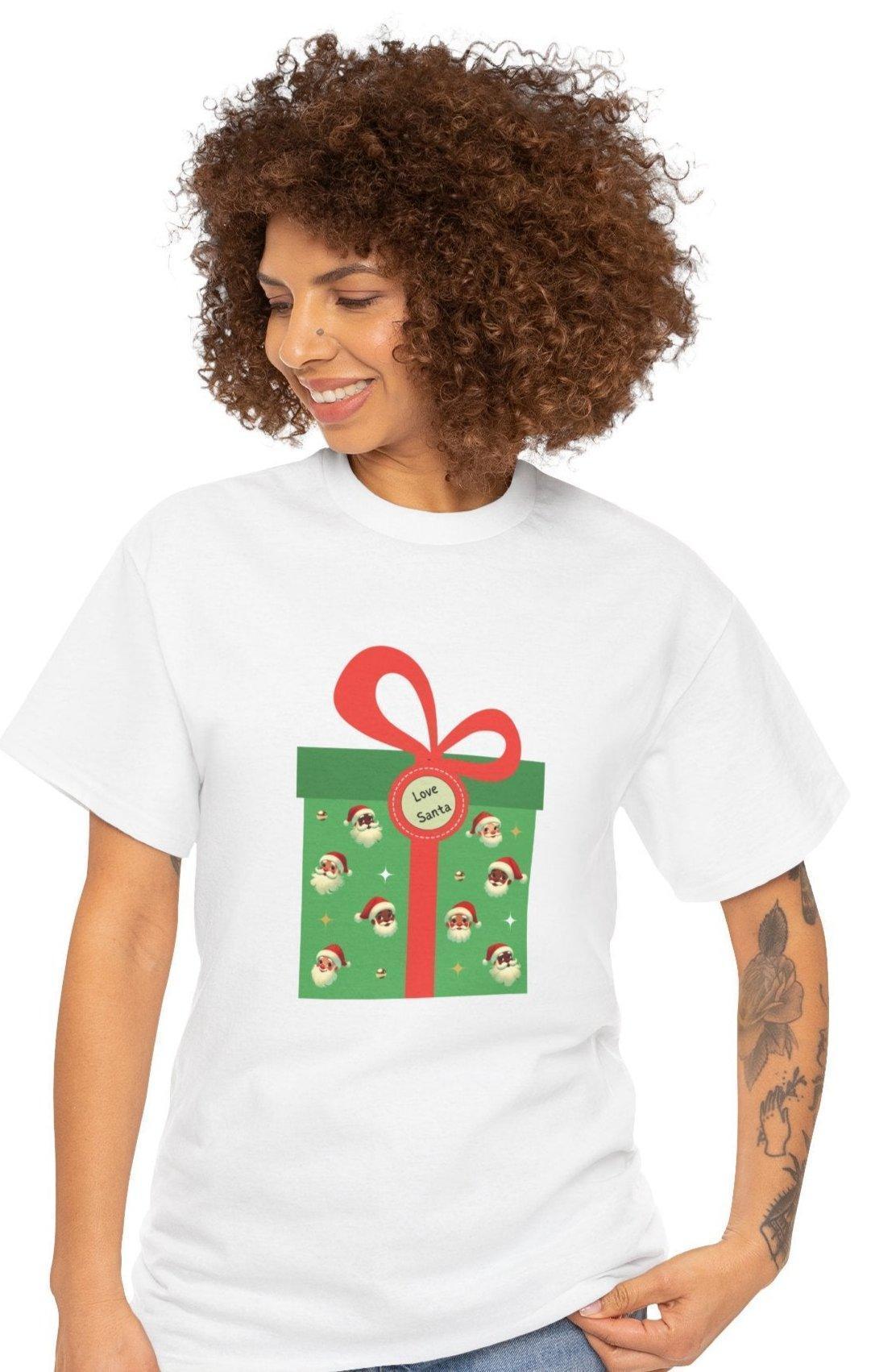 Love Santa Present 🎅 Unisex Heavy Cotton™ Tee! - Whippie's