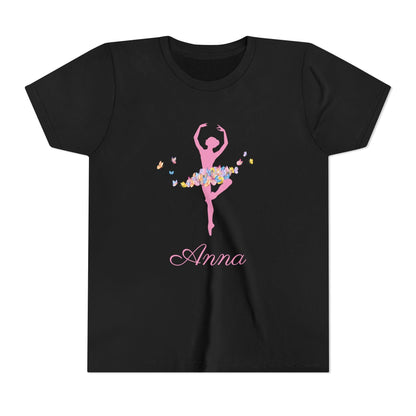 Butterfly Ballerina [Dancer Name] Youth Tee - Personalizable - Whippie's