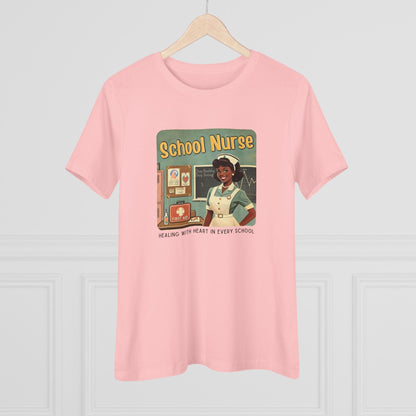 School Nurse Hero Tee (2) - Healing with Heart in Every School 🩺❤️ - Whippie's