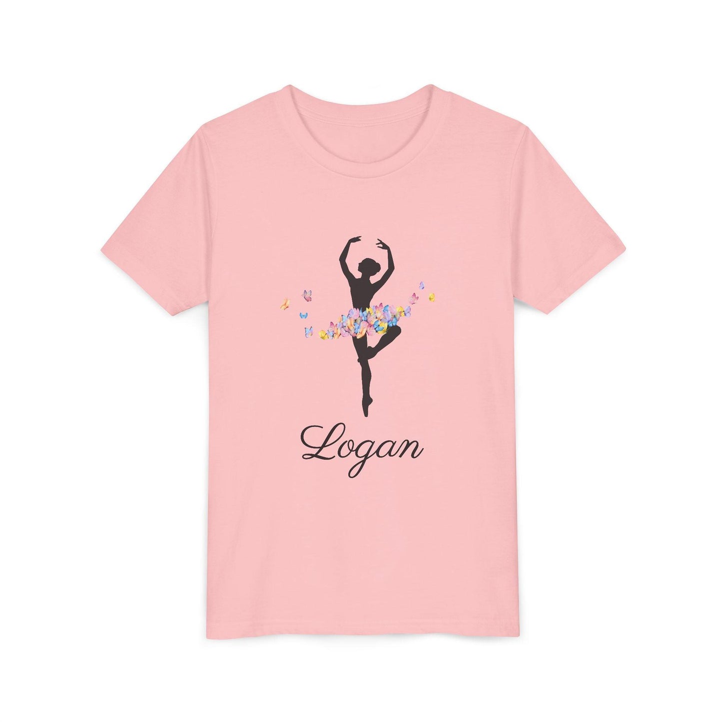 Butterfly Ballerina [Dancer Name] Youth Tee - Personalizable - Whippie's