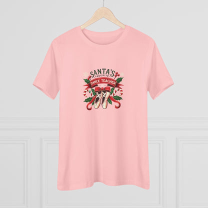 Santa's Favorite Dance Teacher Women's Softstyle Tee - Whippie's