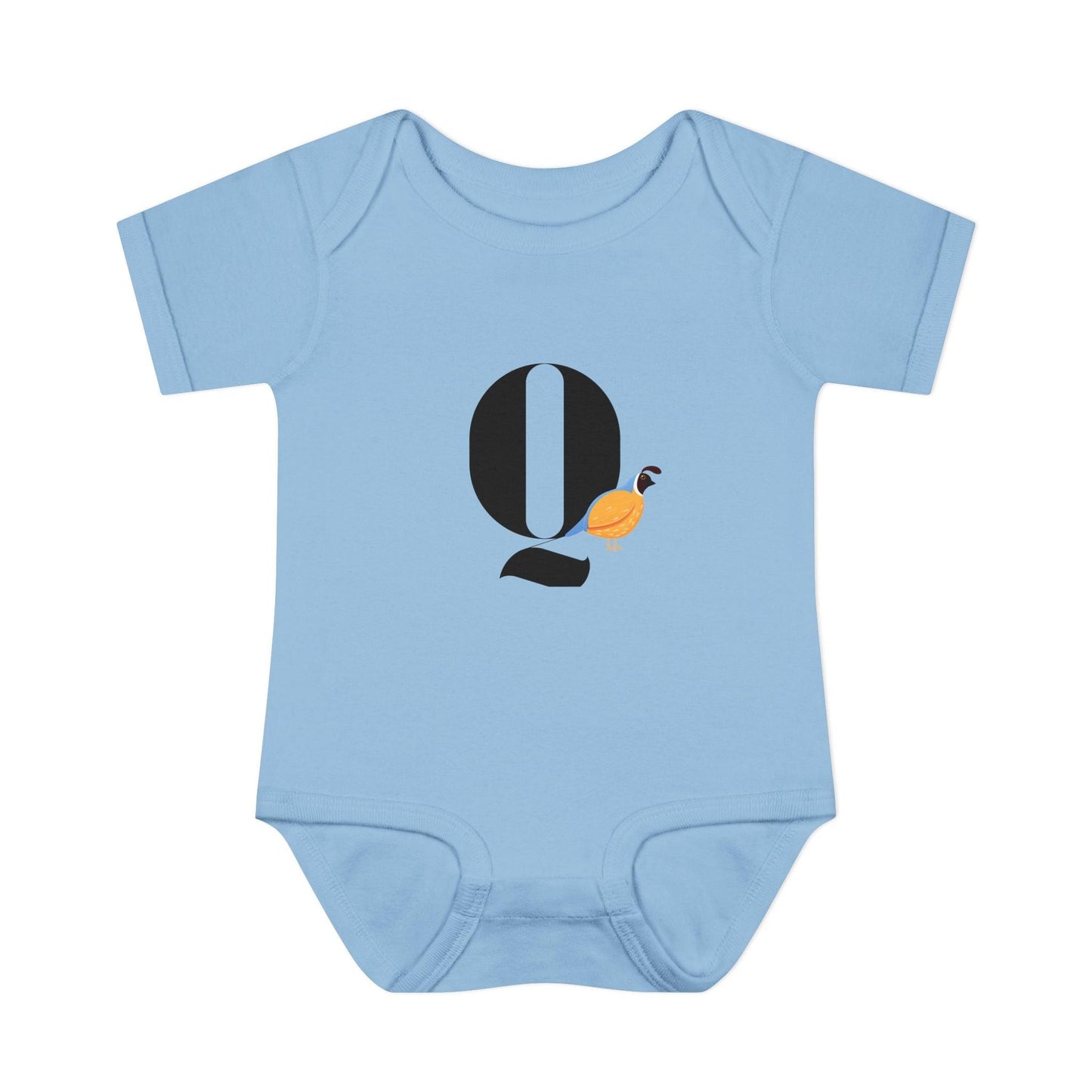 Alphabet Adventures: Letter Q - Quiet Quail Baby Onesie Q is for Quiet Quail! - Whippie's