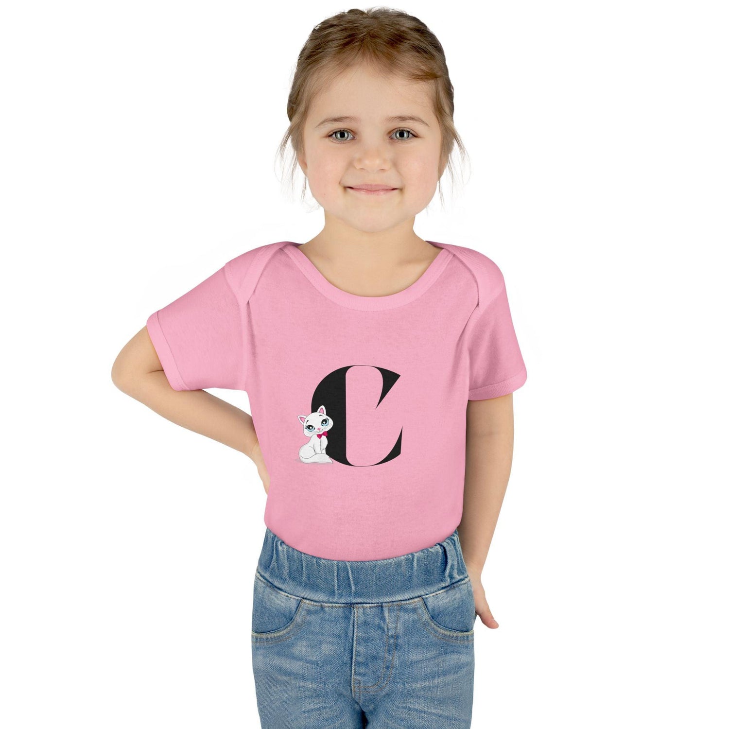 Alphabet Adventures: Letter C - Cute Kitty Cat Baby Onesie C is for Cute Kitty Cat! - Whippie's