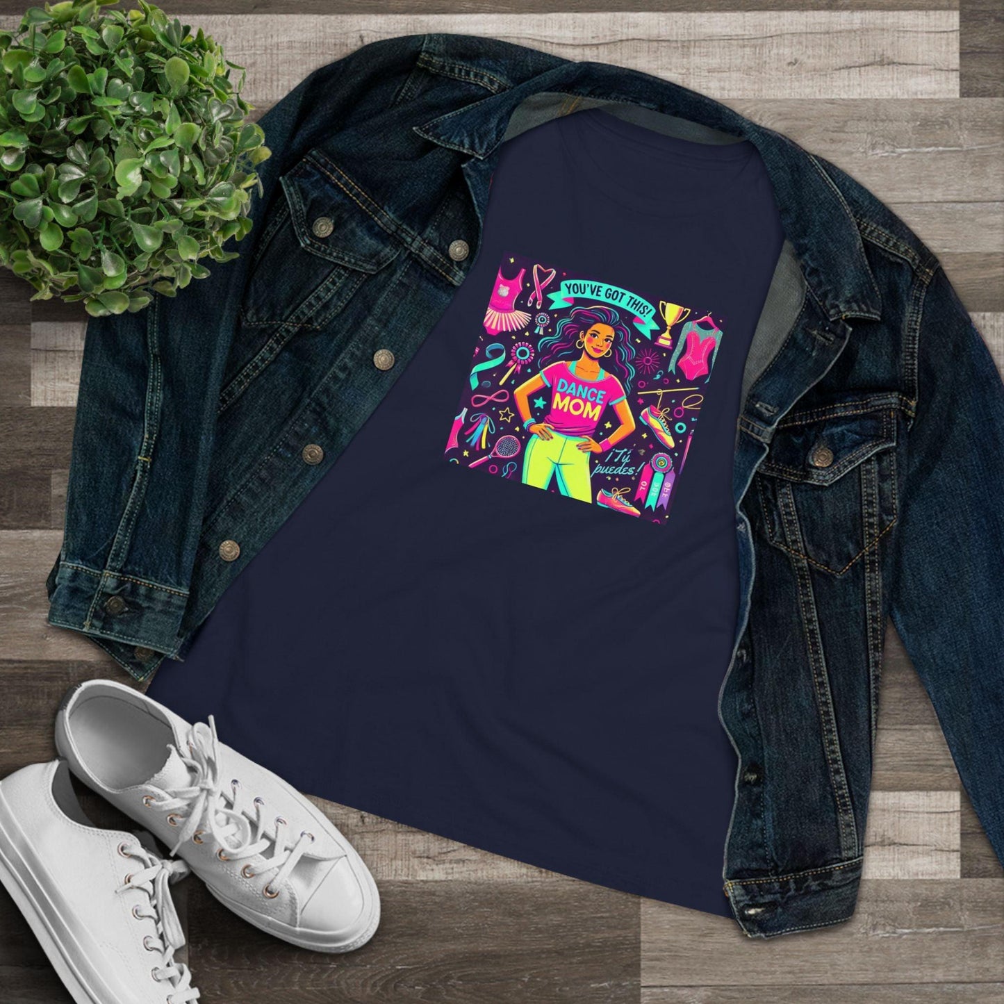 Dance Mom Magic (Latina Mom) - A Colorful Celebration 💃🌈 - Women's Softstyle Tee - Whippie's