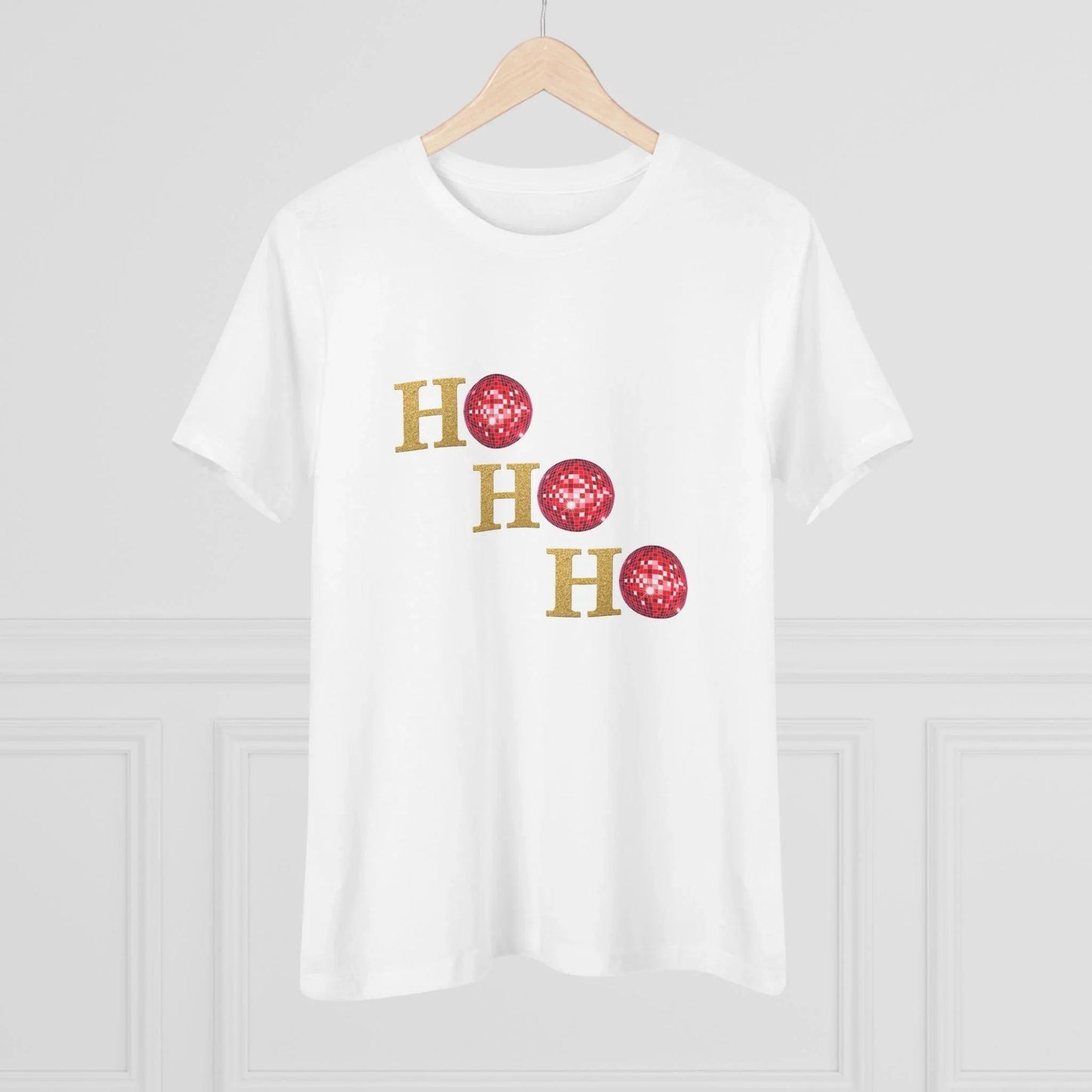 Ho Ho Ho ✨ Women's Softstyle Tee (with Disco Ball O's!) - Whippie's
