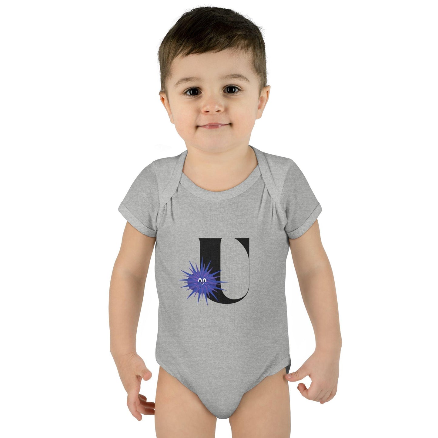 Alphabet Adventures: Letter U - Unforgettable Urchin Baby Onesie U is for Unforgettable Urchin! - Whippie's