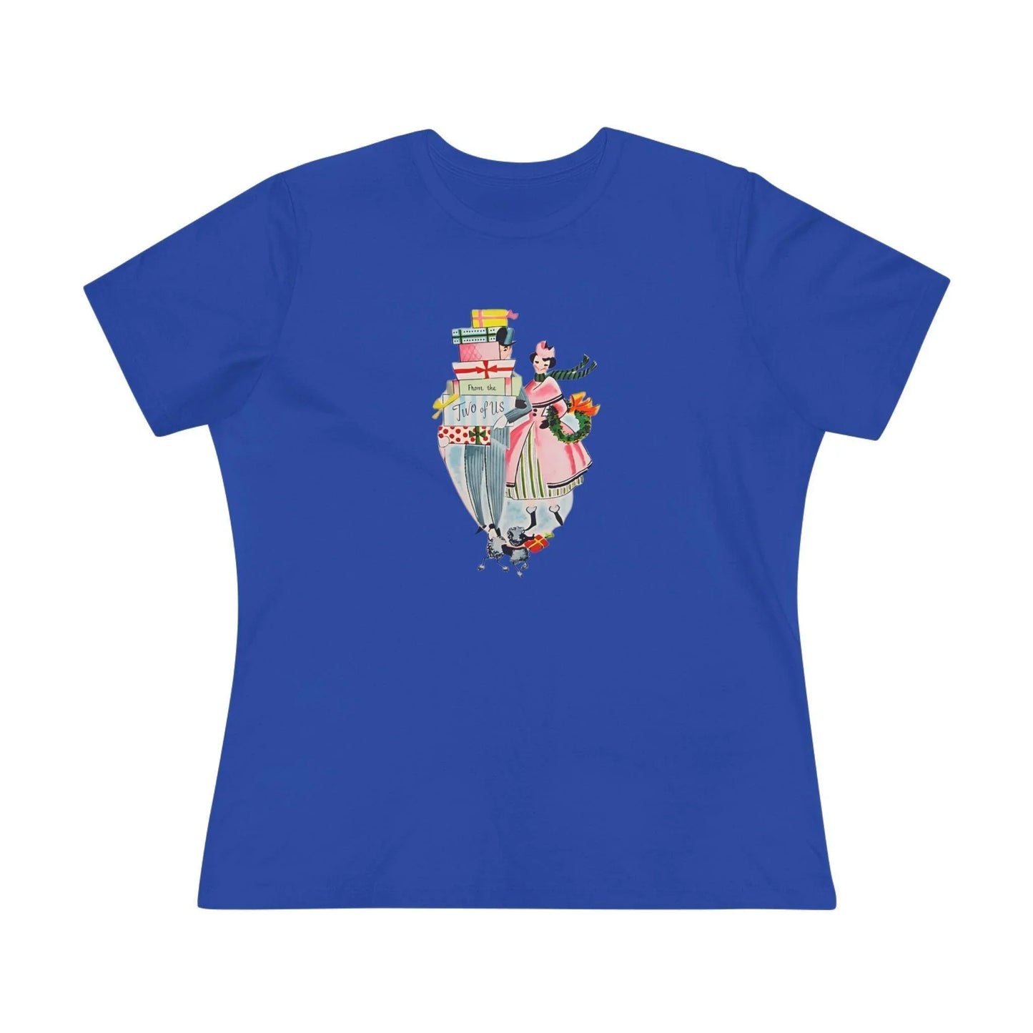 🎁 From the Two of Us! 🎄 Women's Tee ✨ Spread vintage holiday cheer! - Whippie's