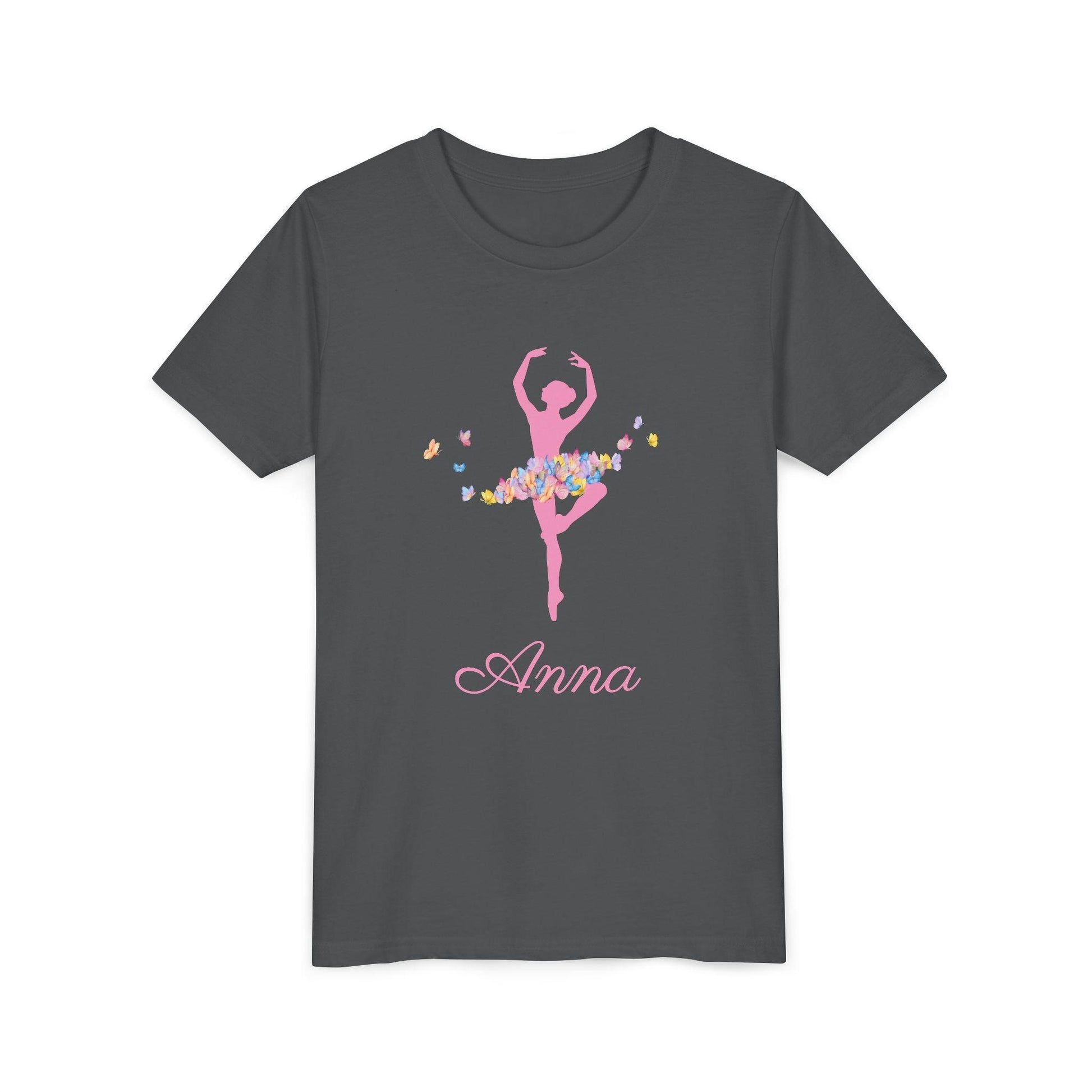 Butterfly Ballerina [Dancer Name] Youth Tee - Personalizable - Whippie's