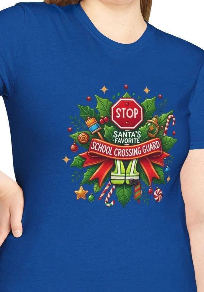 Santa's Favorite Crossing Guard Unisex Tee 🛑🎅 - Whippie's