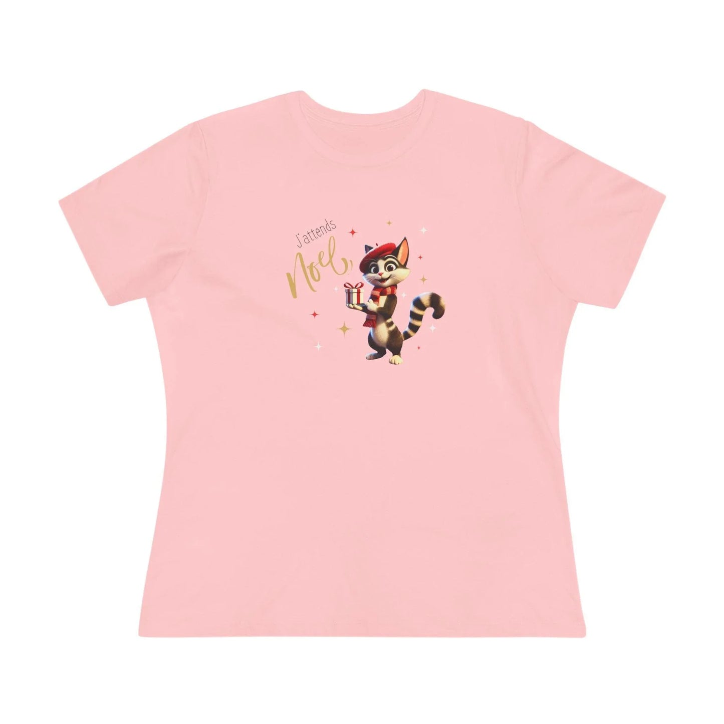 J'attends Noël 🐈‍⬛ Women's Tee 🎄 A purr-fectly Parisian Christmas! - Whippie's