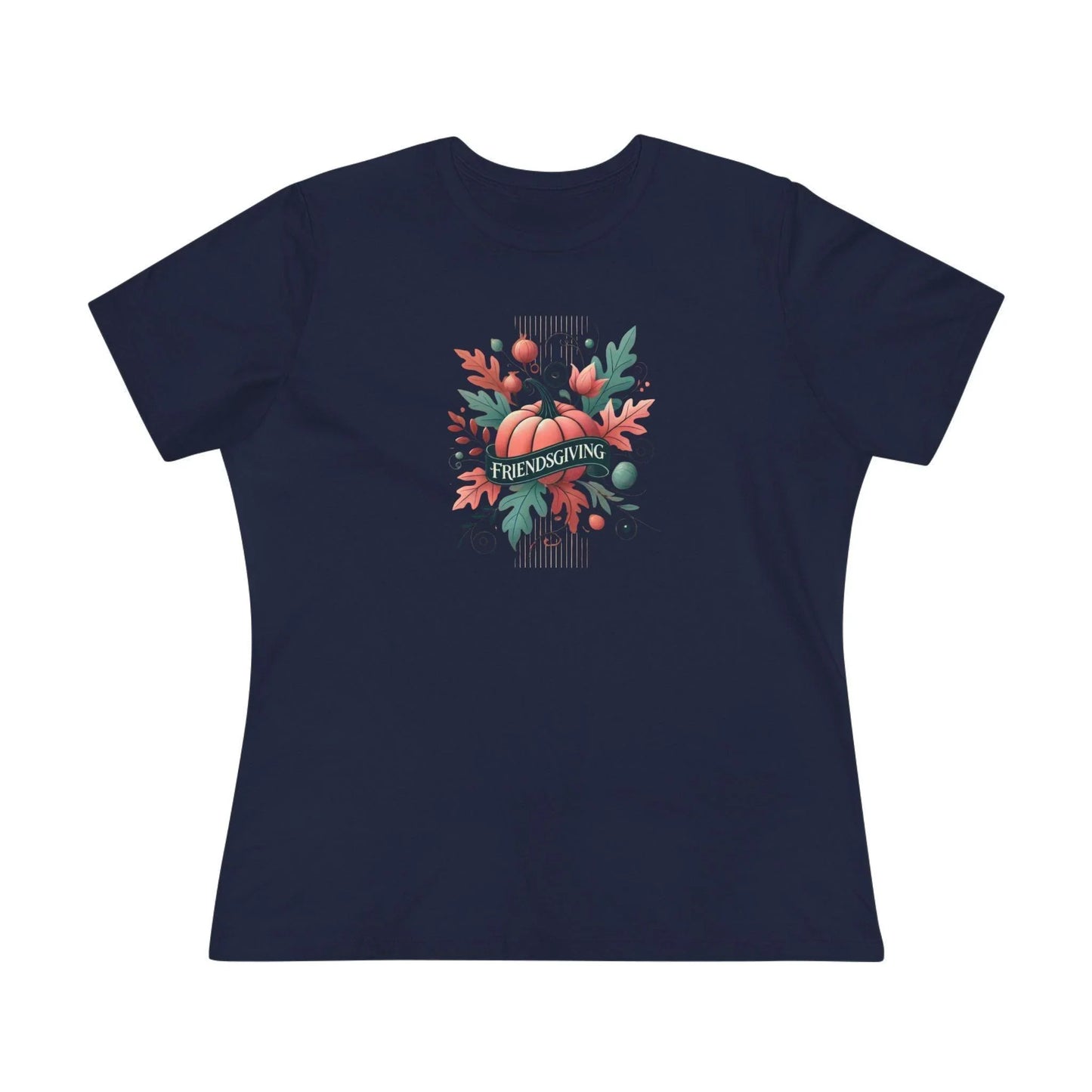 Friendsgiving Whimsical Pumpkin - Women's Softstyle Tee - Whippie's