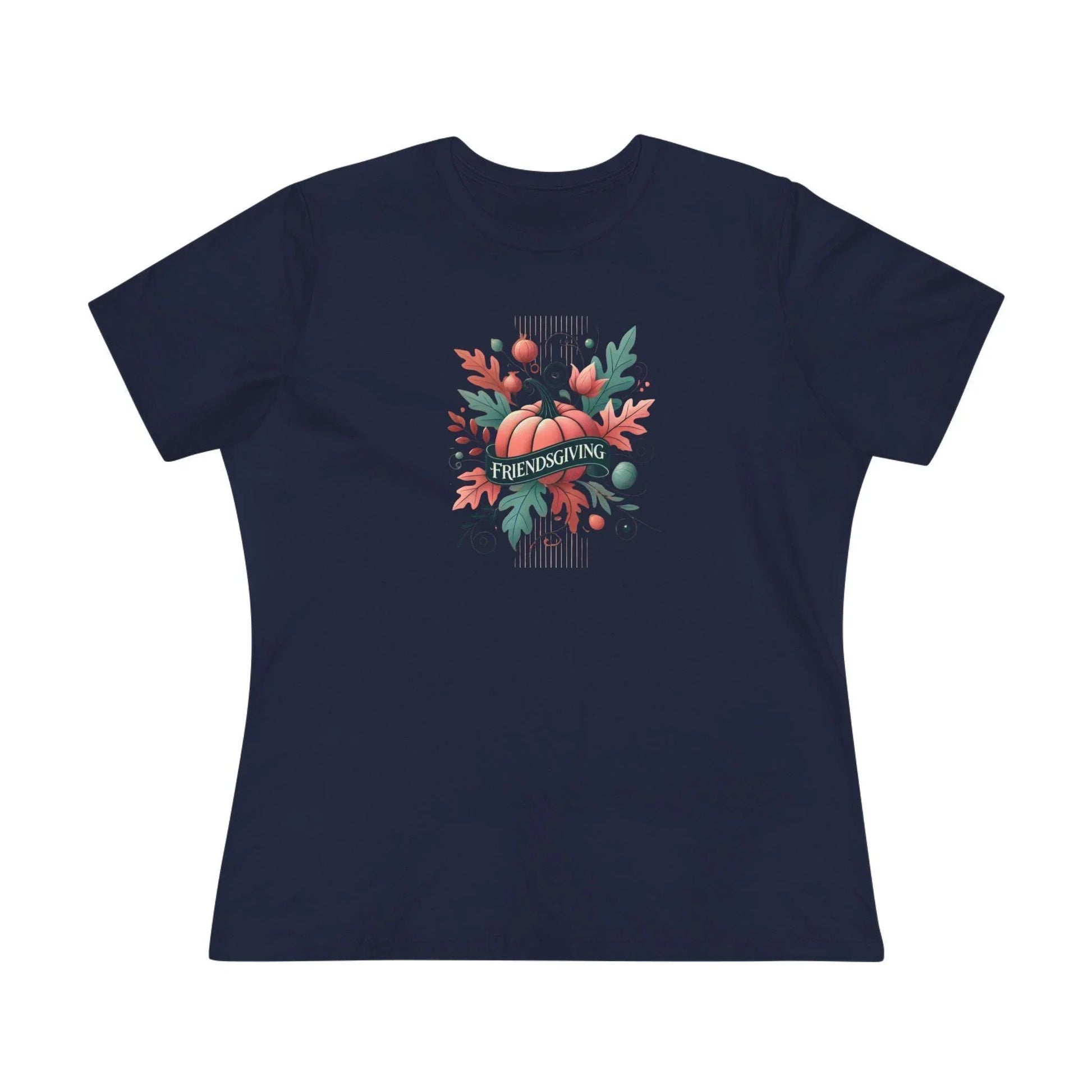 Friendsgiving Whimsical Pumpkin - Women's Softstyle Tee - Whippie's