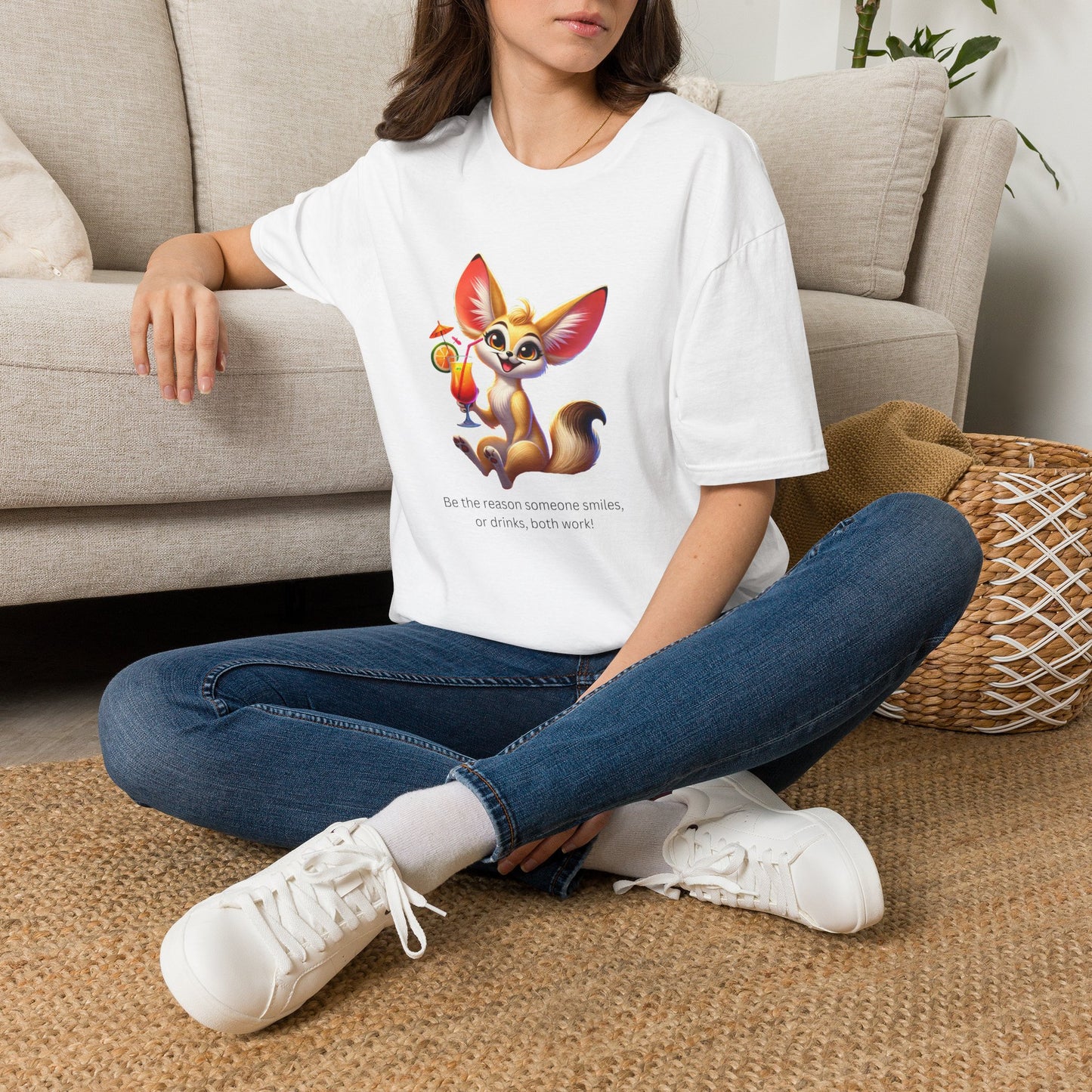 Fennec Fox Cocktail - Cheers to Good Times and Smiles! Unisex T-shirt