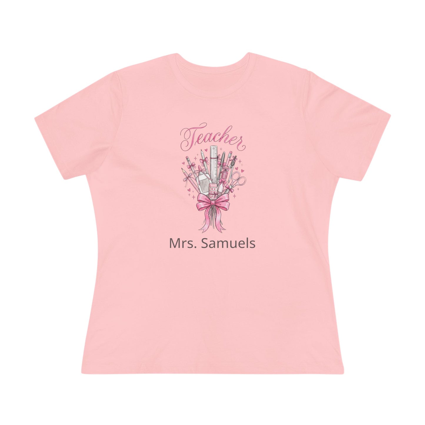 Teacher Appreciation Tee | Personalized Bow Teacher Shirt