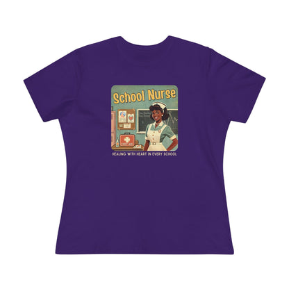 School Nurse Hero Tee (2) - Healing with Heart in Every School 🩺❤️ - Whippie's