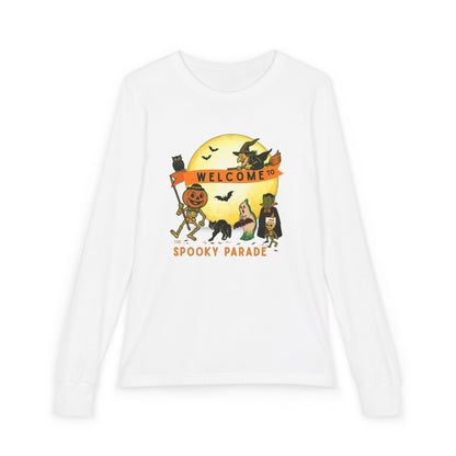 Halloween Youth Shirt | Welcome to the Spooky Parade Long Sleeve Tee