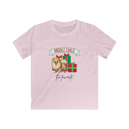 Middle Child, The Favorite 🎁🐶 Pomeranian - Kids' Tee! 🎁👑 - Whippie's