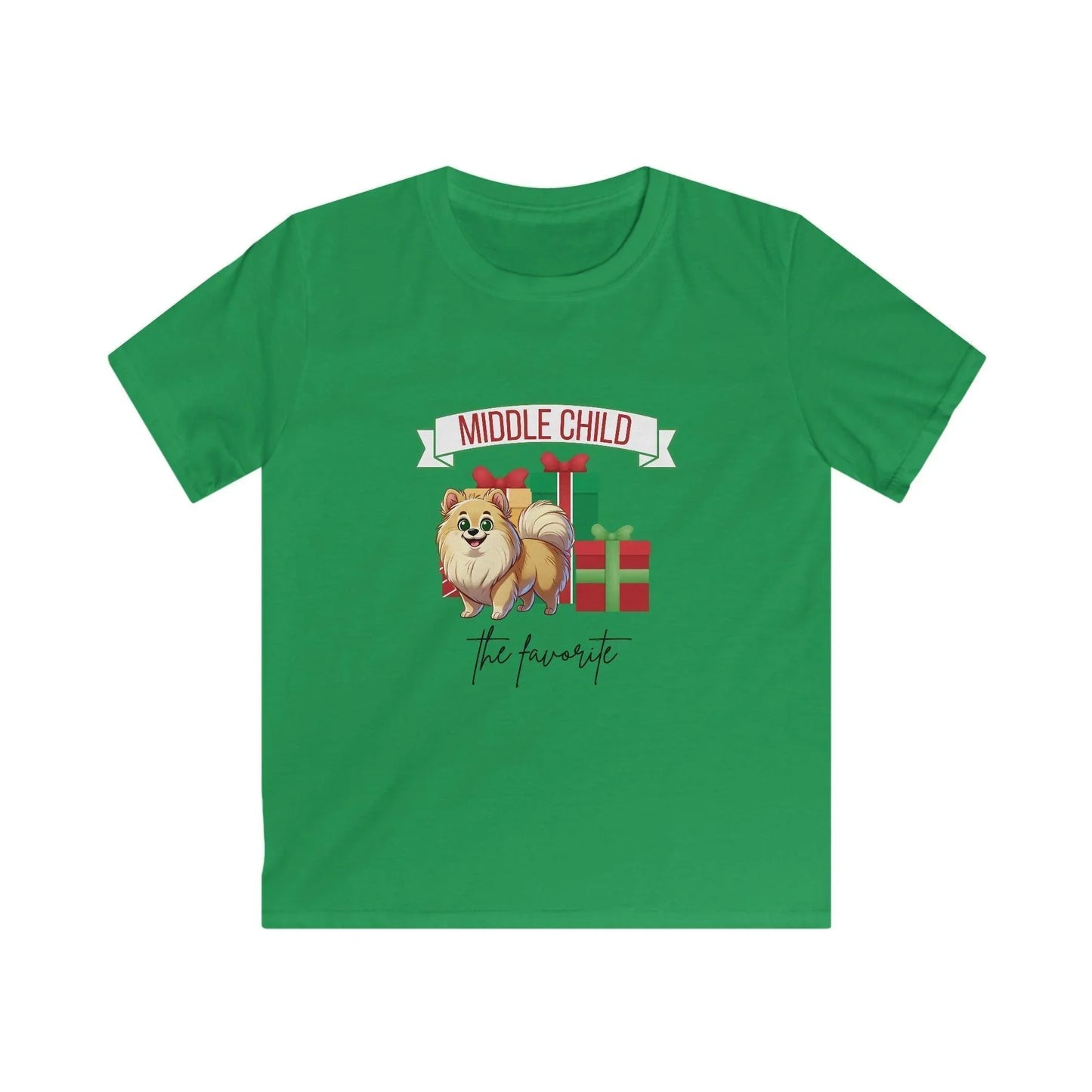 Middle Child, The Favorite 🎁🐶 Pomeranian - Kids' Tee! 🎁👑 - Whippie's
