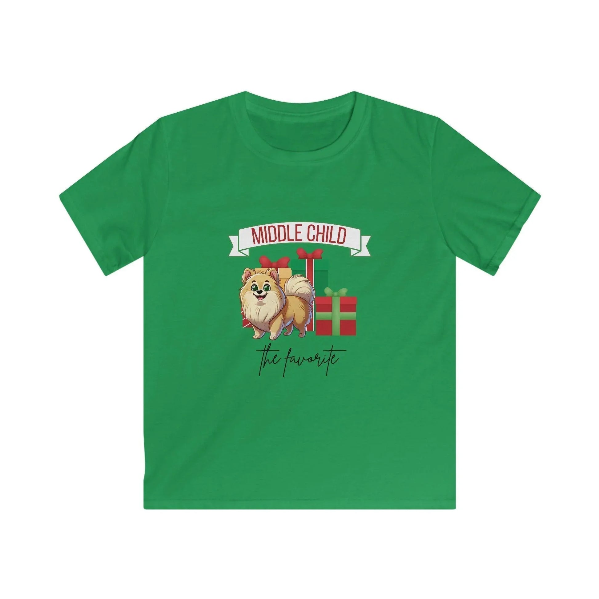 Middle Child, The Favorite 🎁🐶 Pomeranian - Kids' Tee! 🎁👑 - Whippie's