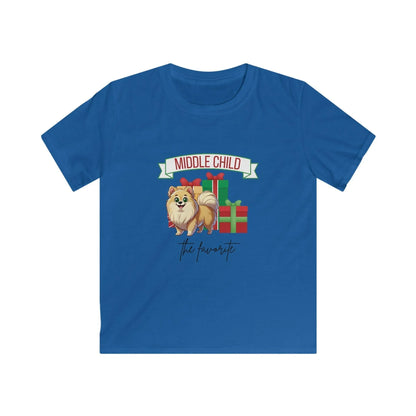 Middle Child, The Favorite 🎁🐶 Pomeranian - Kids' Tee! 🎁👑 - Whippie's
