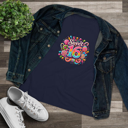 Sweet 16 Tee - Let's Celebrate! 🎉🍭 - Women's Softstyle Tee - Whippie's