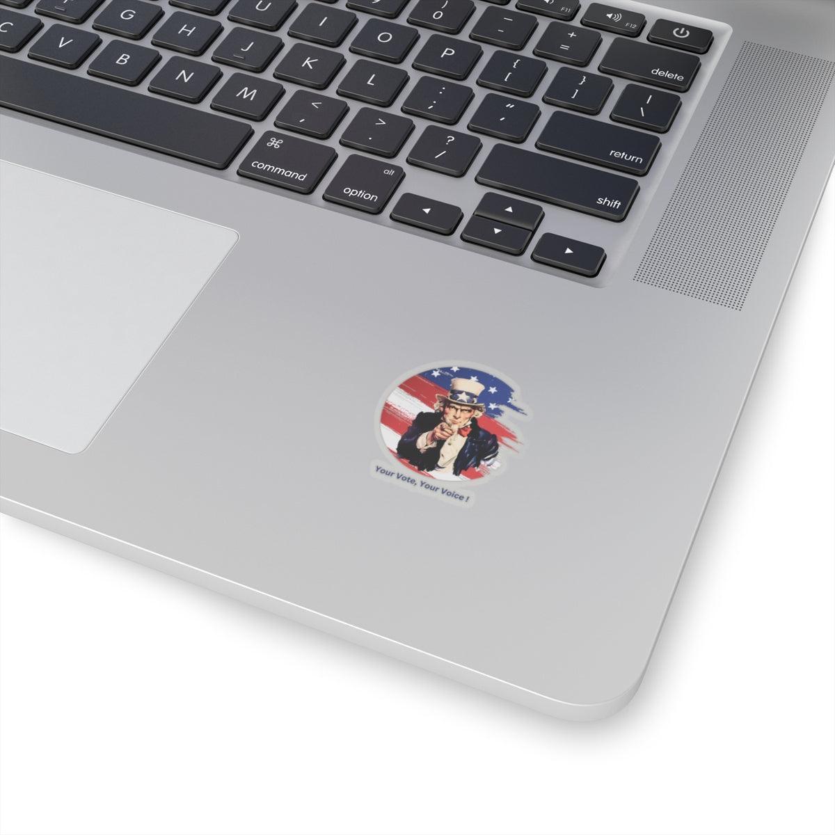 Your Vote, Your Voice! - Kiss-Cut Stickers - Whippie's