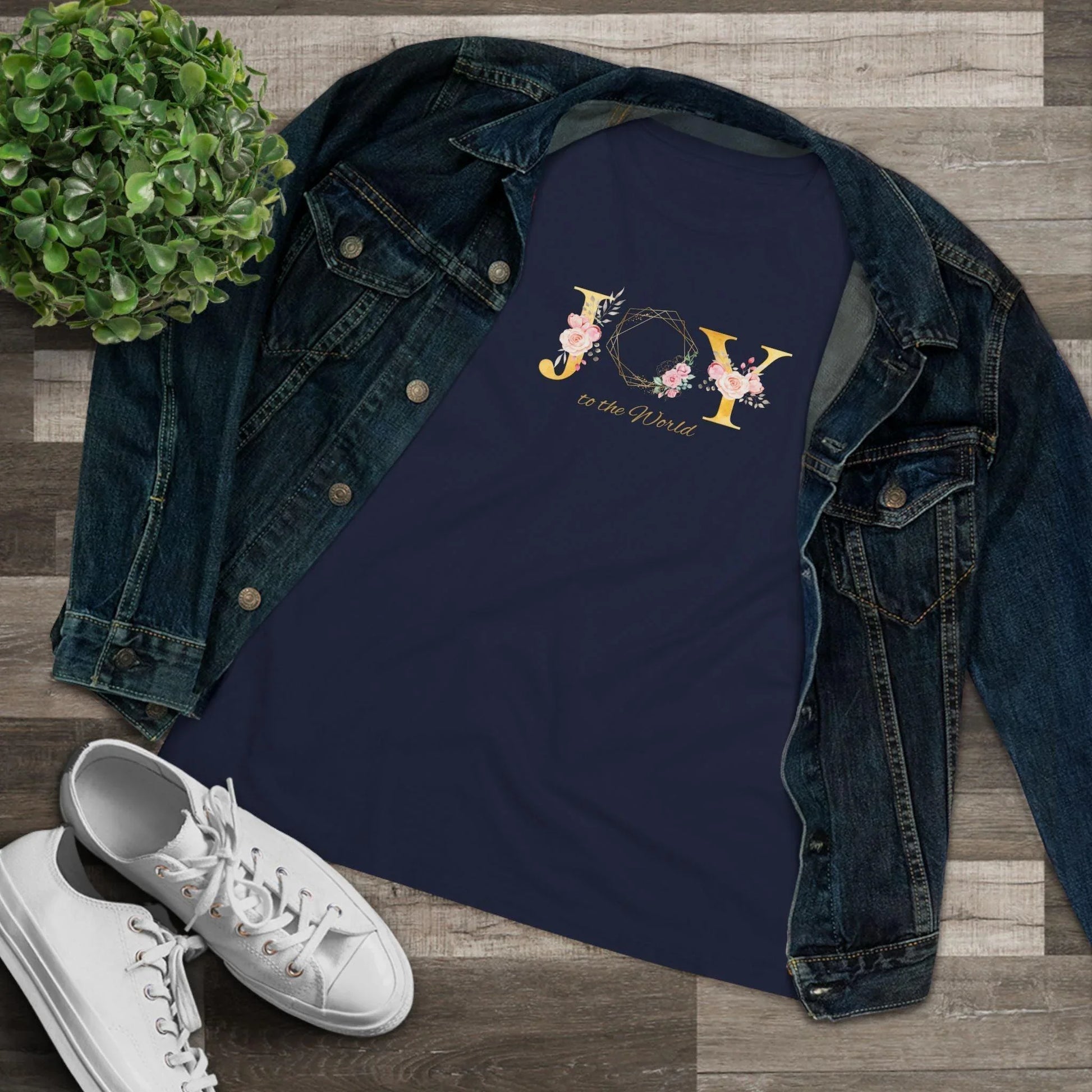 JOY to the World Women's Softstyle T-Shirt 🎄🌎💐 ✨ - Whippie's