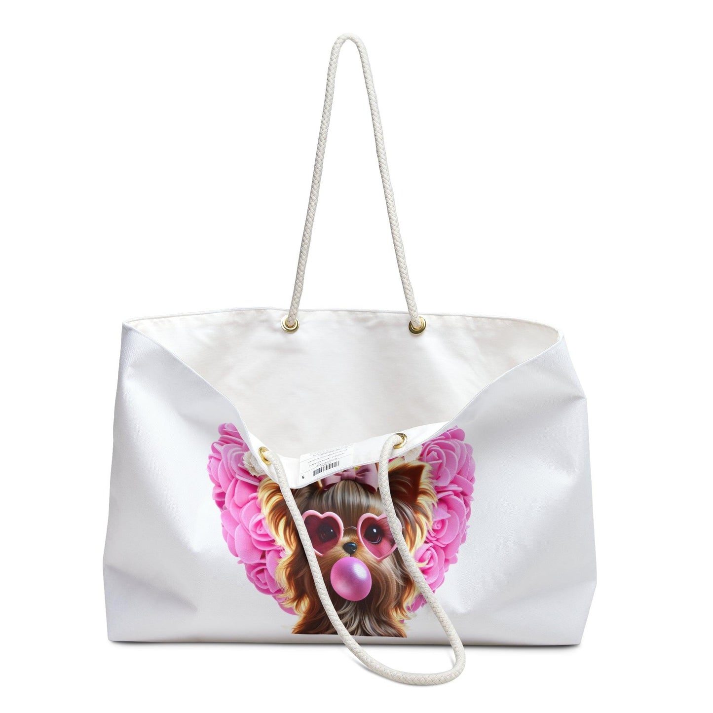 Yorkie Love Weekender Tote Bag - 💖 Carry Your Cuteness with Style! 💖 - Whippie's