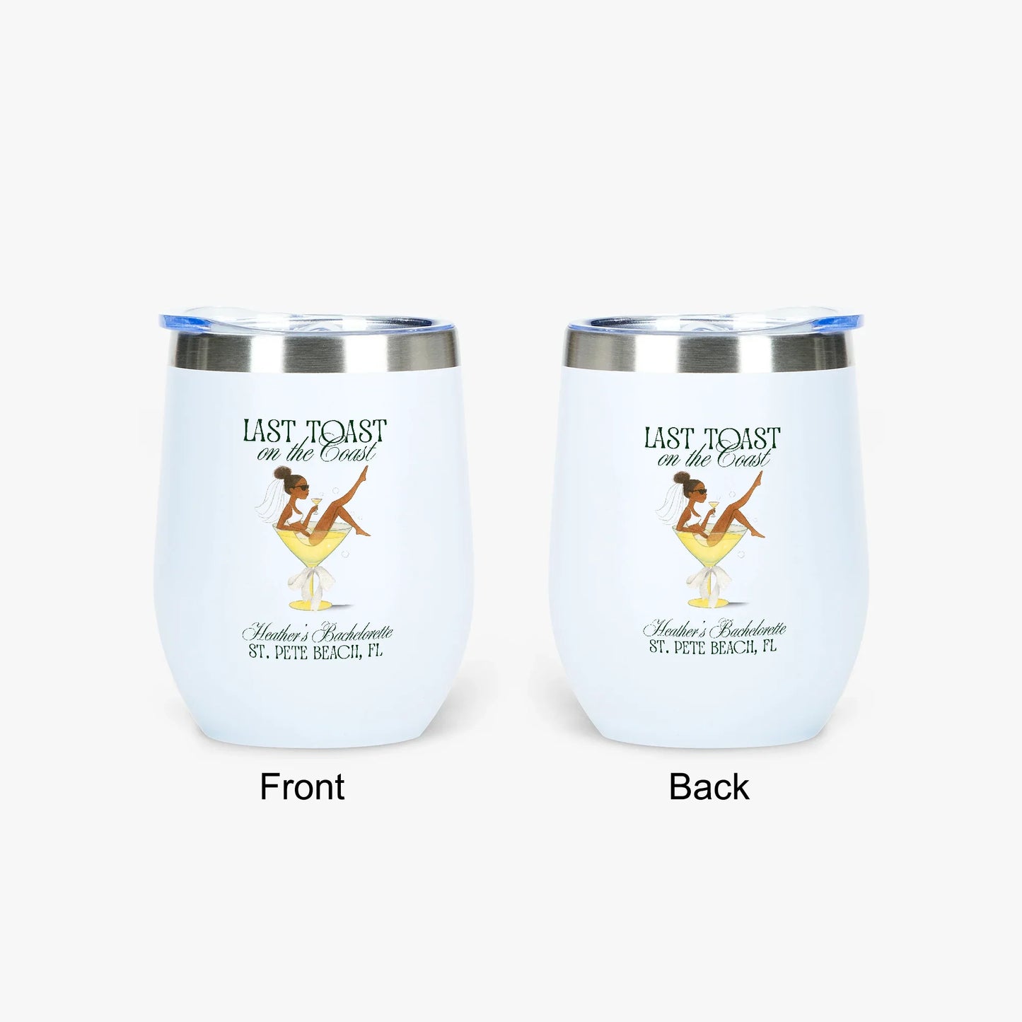 Last Toast on the Coast 12oz Insulated Wine Tumbler - Personalizable