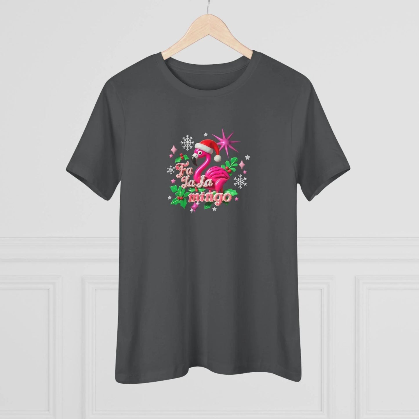 🦩🎅 Fa La La Mingo! ❄️🌟 - Women's Softstyle Tee - Whippie's