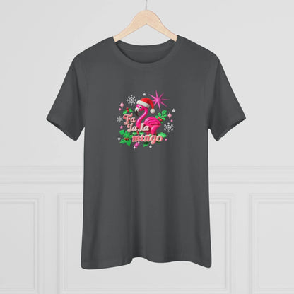 🦩🎅 Fa La La Mingo! ❄️🌟 - Women's Softstyle Tee - Whippie's