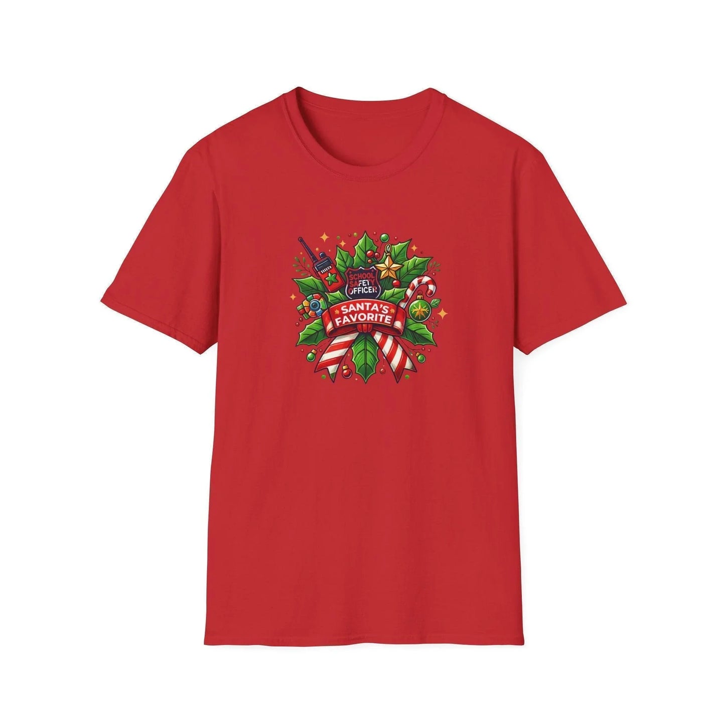 Santa's Favorite School Safety Officer Unisex Tee 🚨🎅 - Whippie's