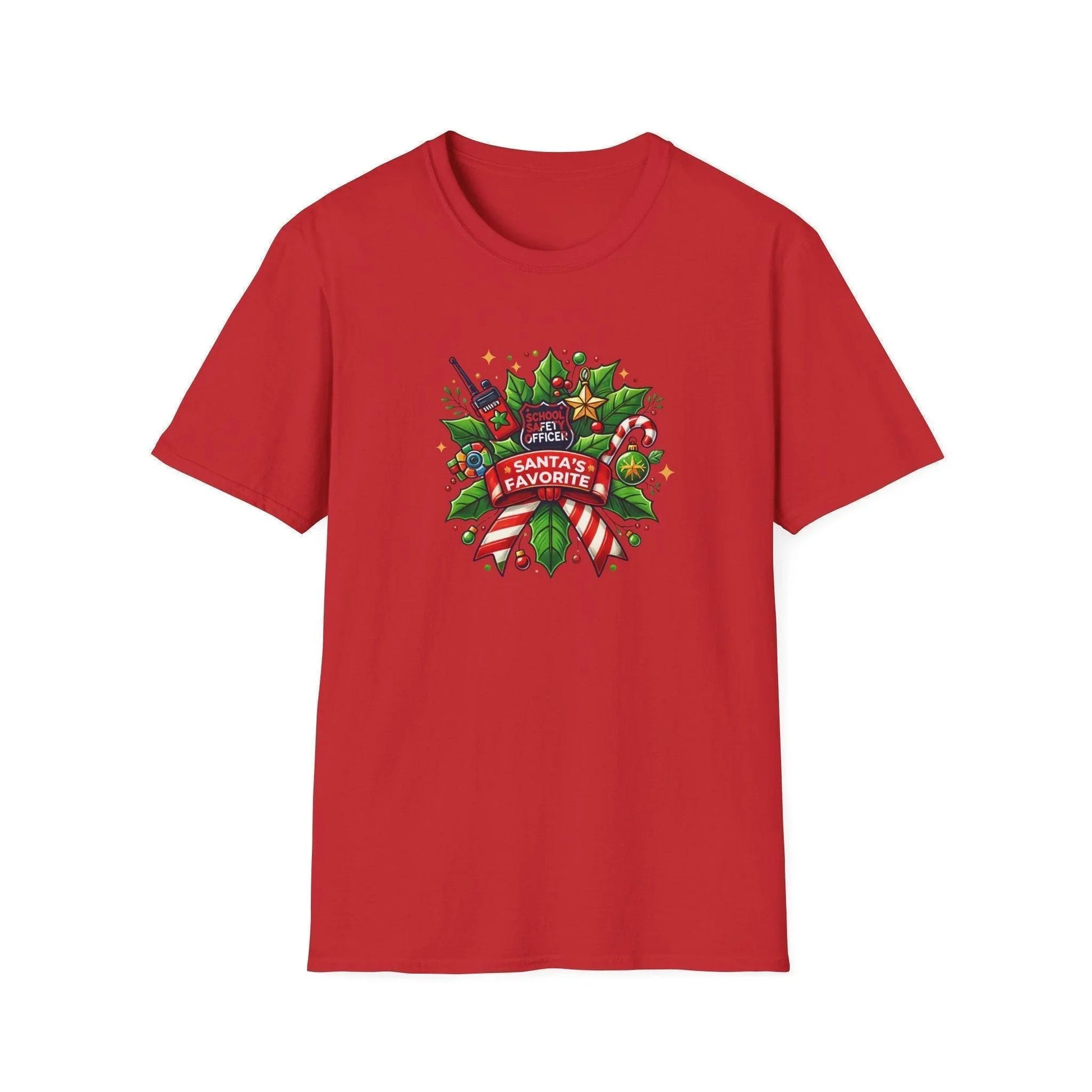 Santa's Favorite School Safety Officer Unisex Tee 🚨🎅 - Whippie's