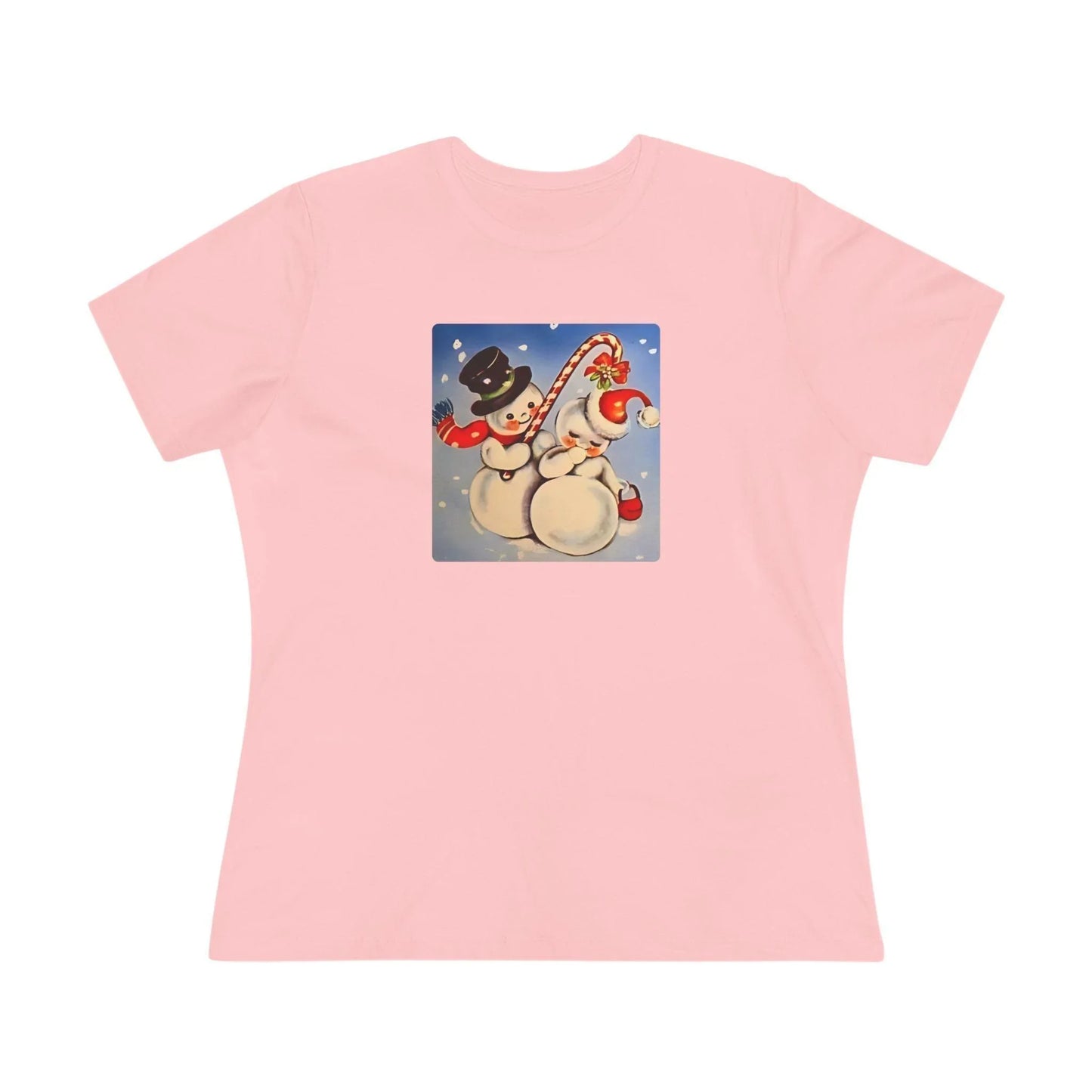 Snow Couple Mistletoe - Women's Softstyle Tee - Whippie's