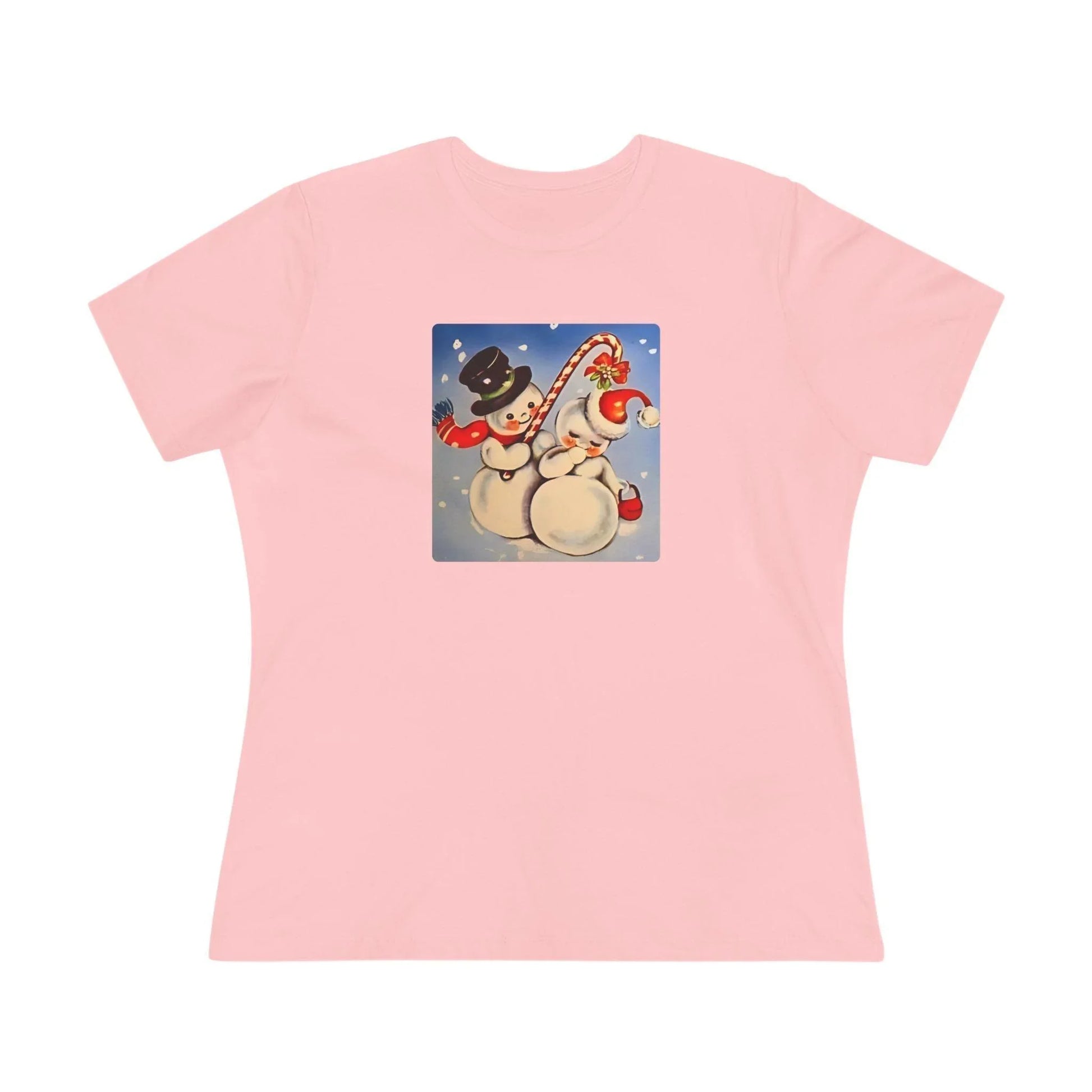 Snow Couple Mistletoe - Women's Softstyle Tee - Whippie's