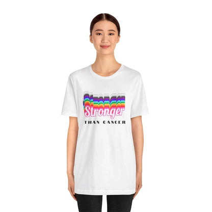 💪 Stronger Than Cancer 🎗️ Unisex Jersey Tee ✨ Show your support, wear your strength. - Whippie's