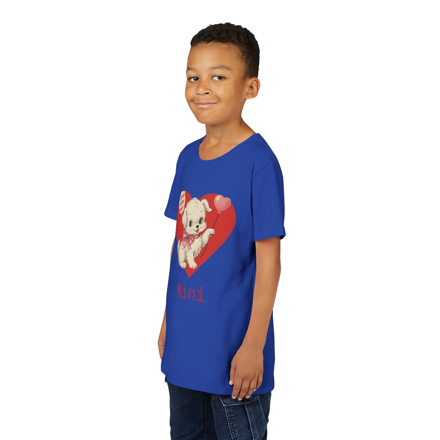 Matching Valentine Tee | Youth Puppy Love - Personalizable