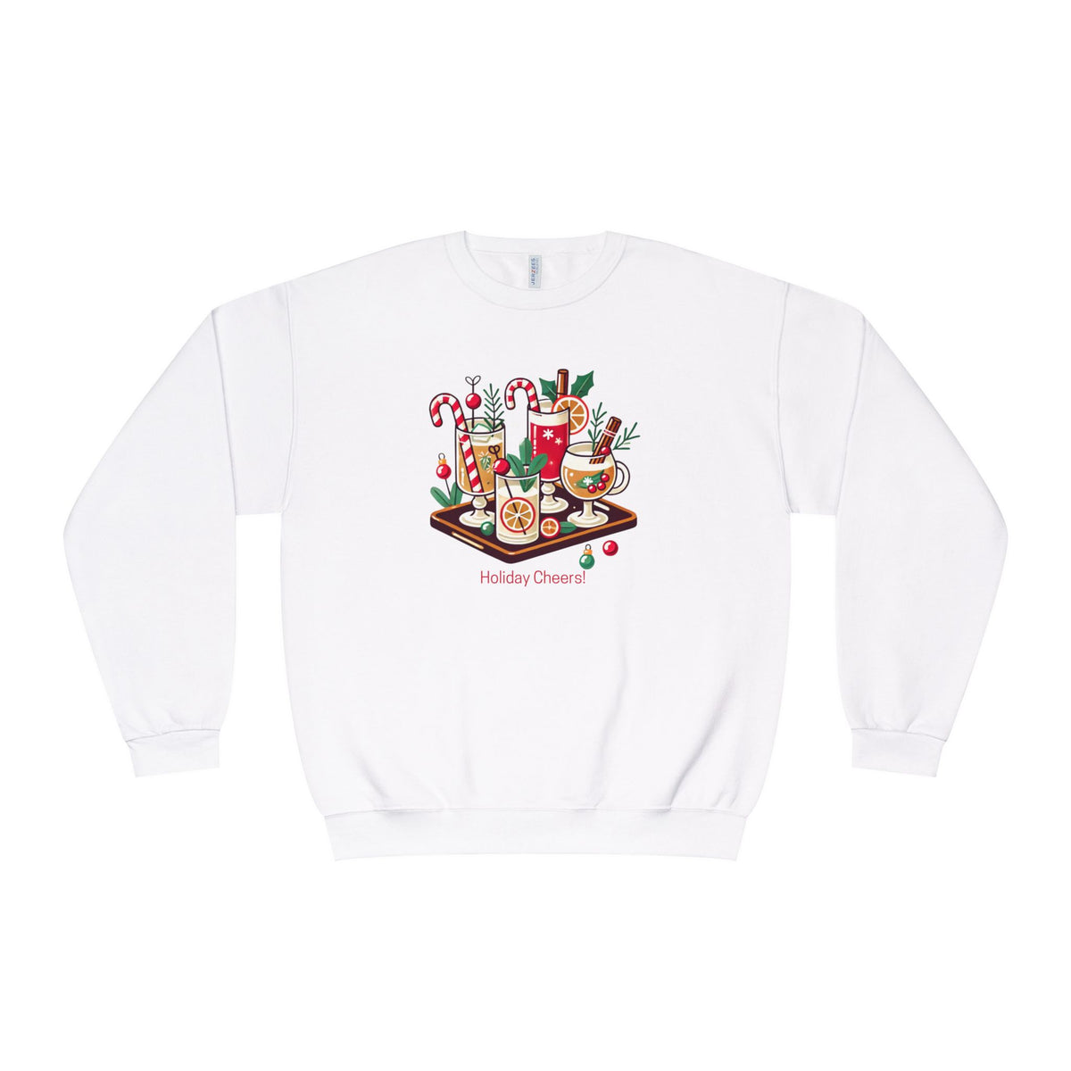 Christmas Cocktail Sweatshirt | Holiday Cheers Unisex Crewneck