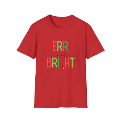 Merry and Bright Unisex Tee 🌈✨ - Whippie's